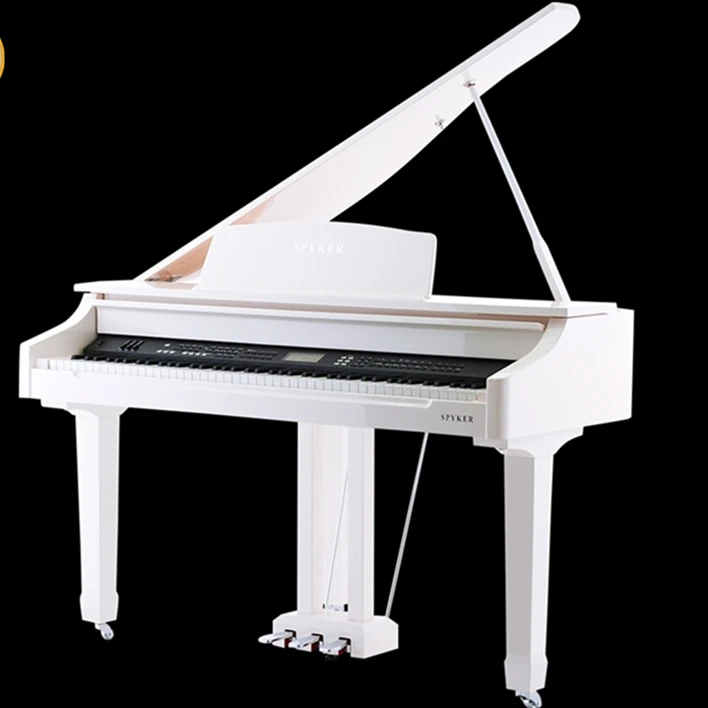 SPYKER Grand-style Digital Piano 88 Keys Graded Hammer Action with the Ultimate Sound Experience White Polish