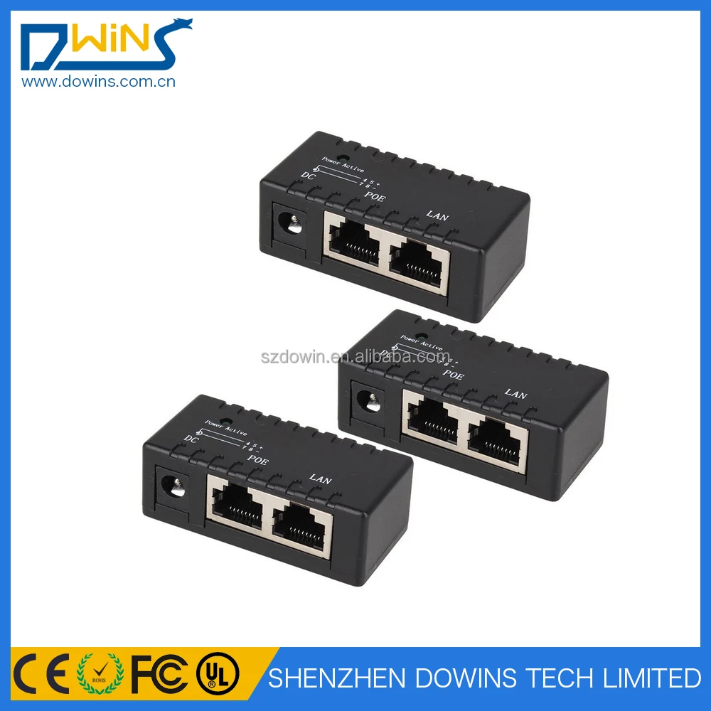 Сетевая коммутационная панель PoE RJ45 для камеры видеонаблюдения, 1 порт