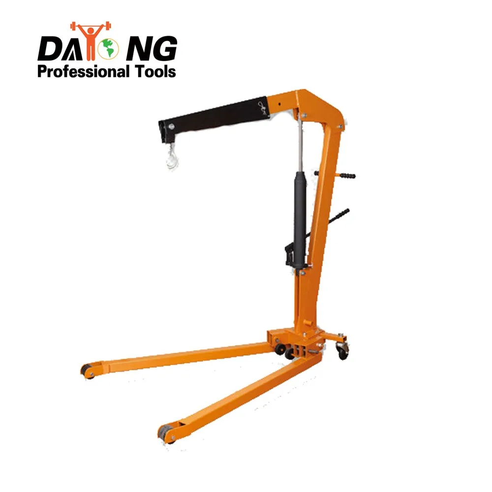
2 ton foldable shop crane hydraulic cherry picker 