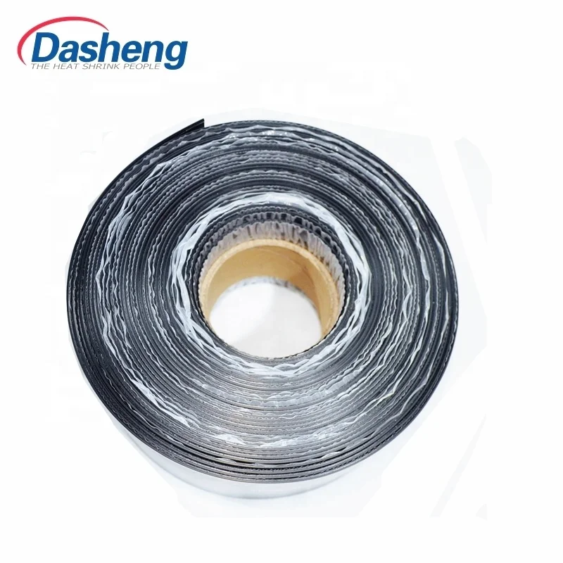 Black PE backing Heat Shrinkable wrap Tape for Pipeline Bends