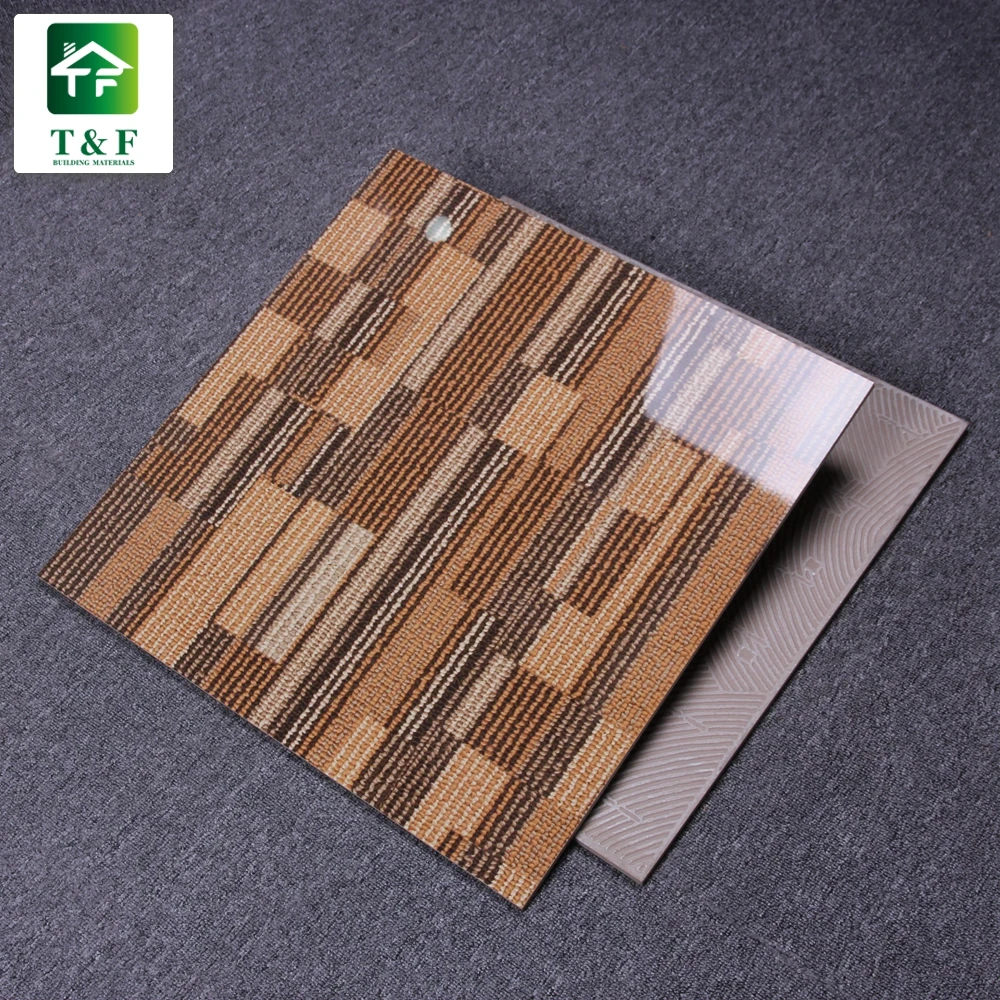 40x40cm 60x60 Corridor Carpet Look Like Digital Painting Tile High Gloss Ceramic Parquet Surface Floor Ceramic Tiles