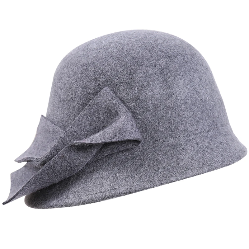 2018 New Fashion Female Felt Cloche Hat Pattern