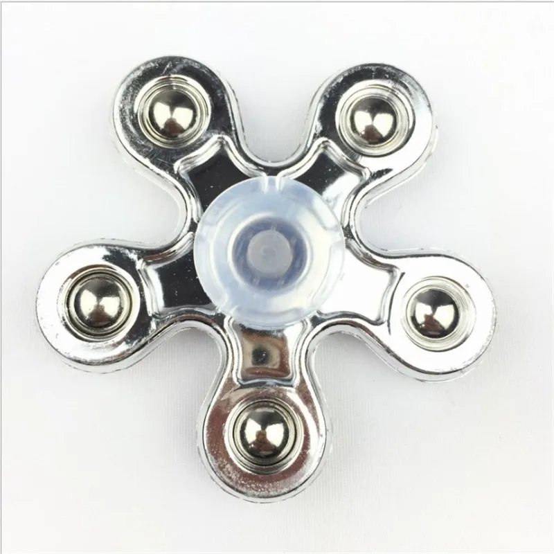 Гальванизированный гироскоп для пальцев Пять бусин спиннинг Детские горячие продажи игрушки оптом производители гироскопа для пальцев