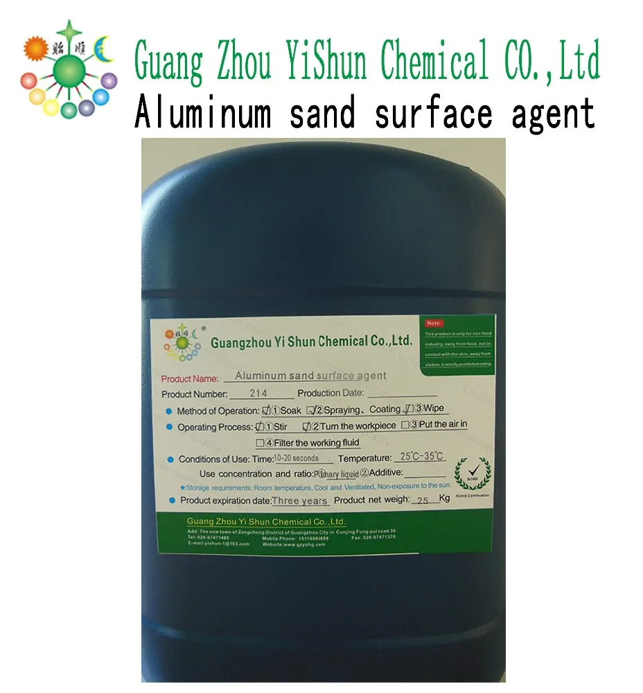 Environmental protection type aluminum sand surface agent matte
