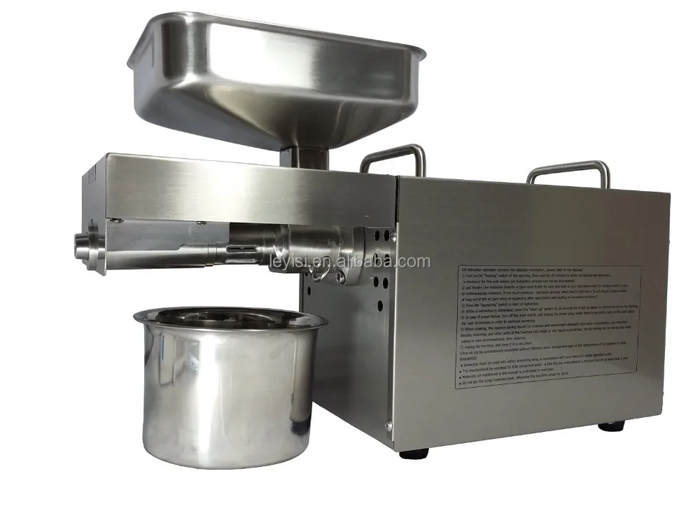 Household small  stainless steel mini flax seed oil press machine