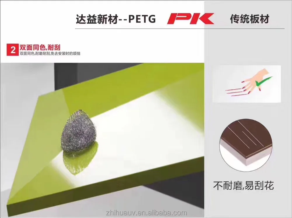 0.8mm Anti-Scratch Color Petg Sheet for Kitchen Cabinet