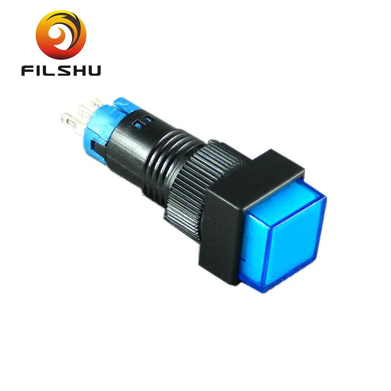 3 А 250 В переменного тока 16 мм переключатель с подсветкой/12 в водонепроницаемый кнопочный переключатель