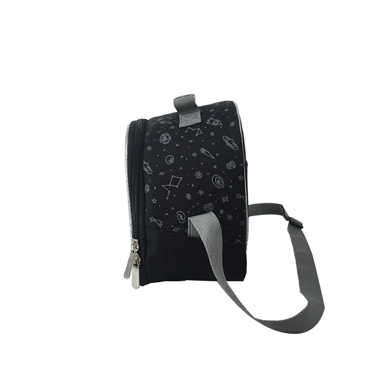 Manufacturer direct new trend  kids lunch bags custom fashion korean glitter pu leather kids insulated lunch bag