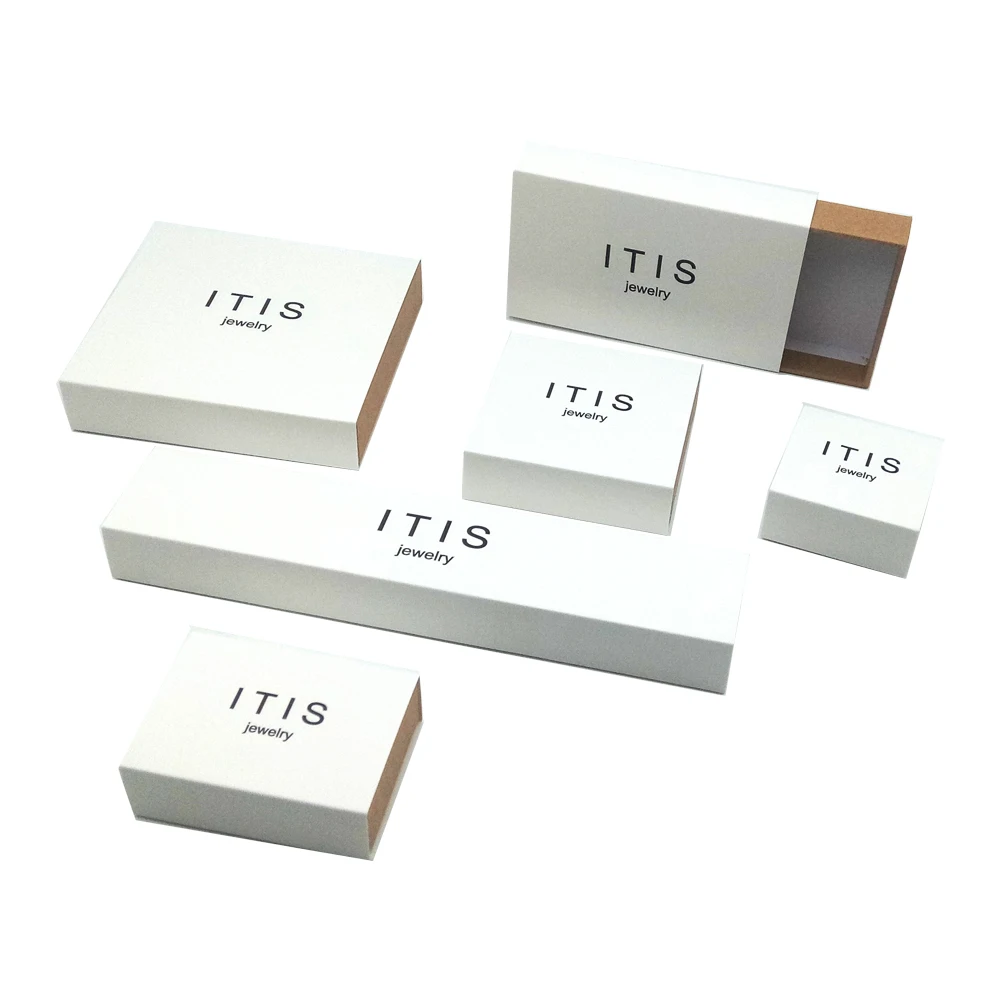 Custom logo wholesale packaging paper jewelry boxes