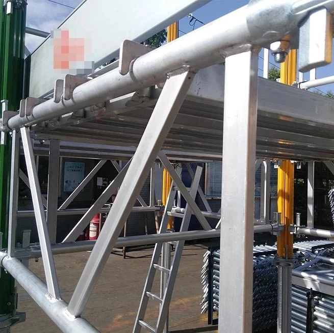 
Aluminum truss brace for shoring prop 