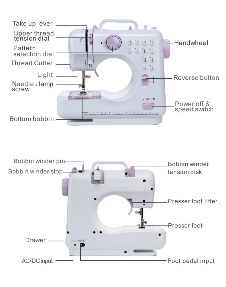FHSM-505 rope best sewing machine for quilting