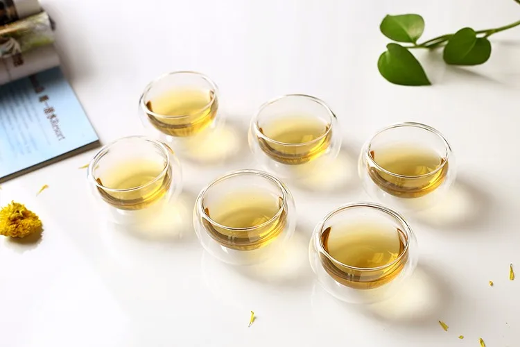 double wall borosilicate coffee cup,,small  glass tea cups