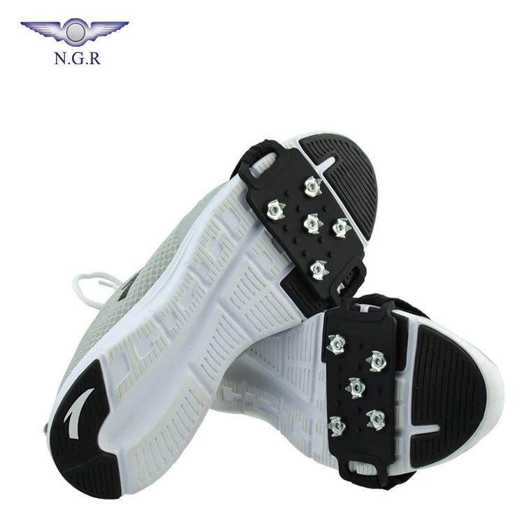 Winter outdoor safety shoes anti-slip rubber snow ice grippers