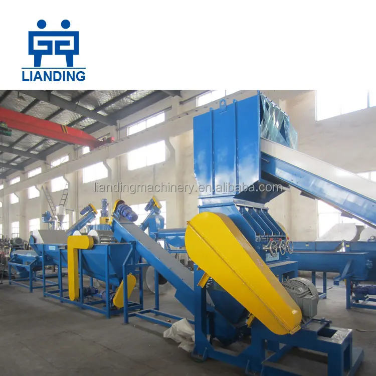 300kg/h pet bottle flakes recycling line/waste plastic pet bottle scrap hot washing machine