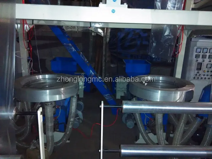 Double Die Head PE Plastic Film Blowing Machine(Wholesale Price)