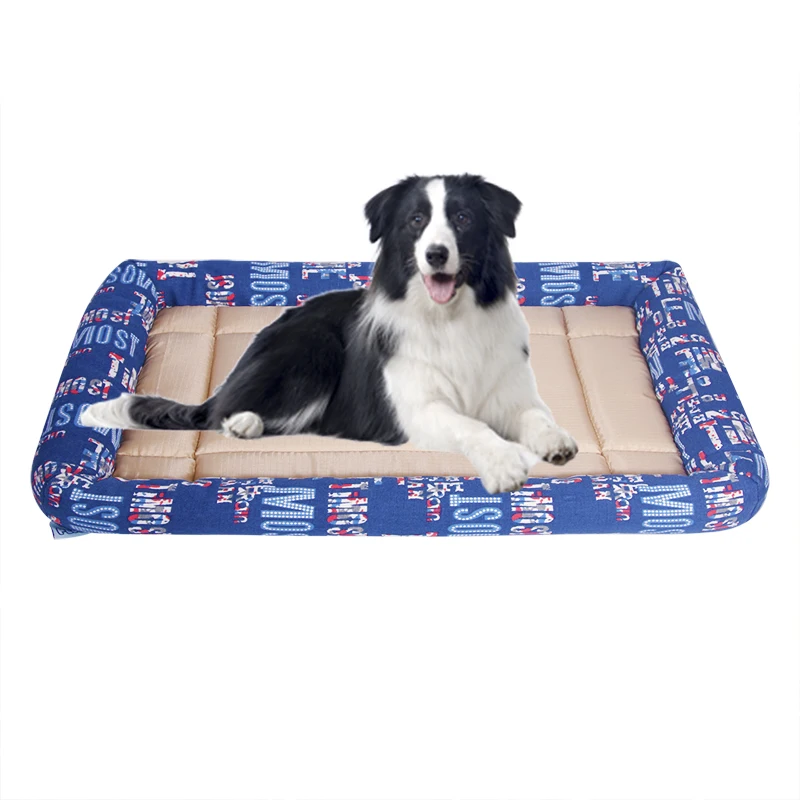 Wear and bite resistance breathable canvas fabric dog beds pet blanket for Dog Cat
