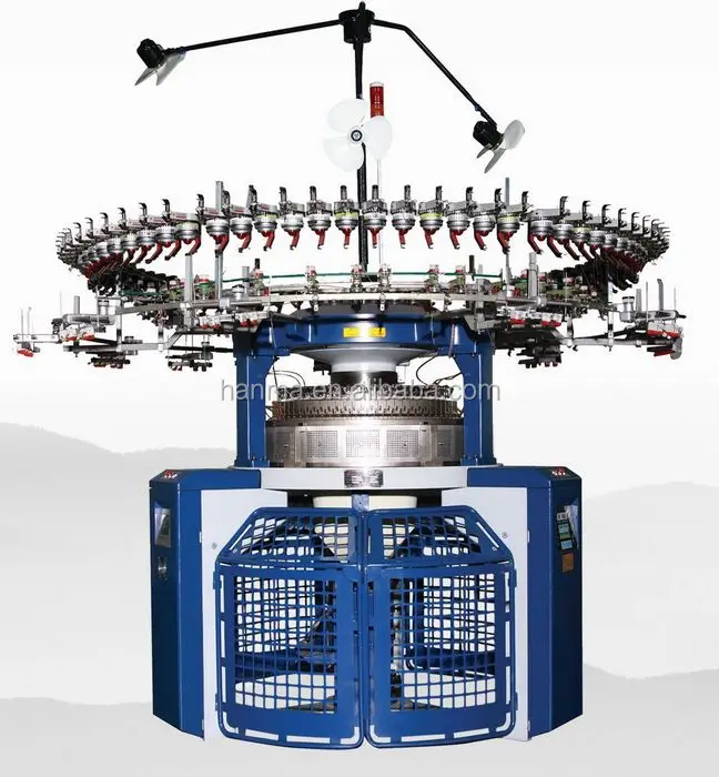 Computerized Double Jacquard Circular Knitting Machine, mattress tick fabric knitting machine