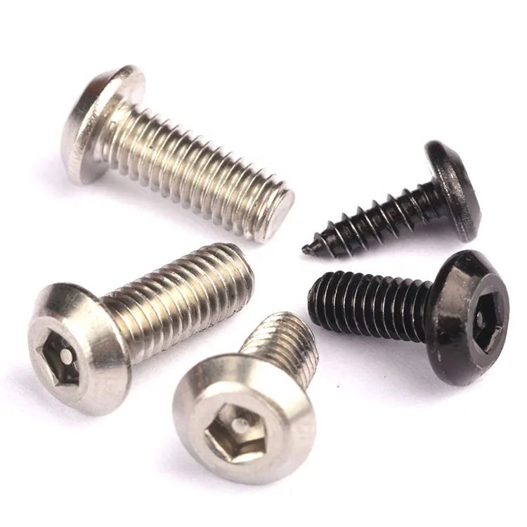 Customized Production Special Head Safety Screws Security Screw Star with Pin Center Button for Door Locking Inch,metric CN;GUA
