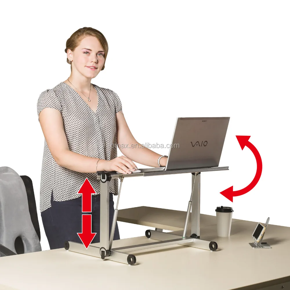 Wholesale Portable Metal Laptop Foldable Table , Computer desk