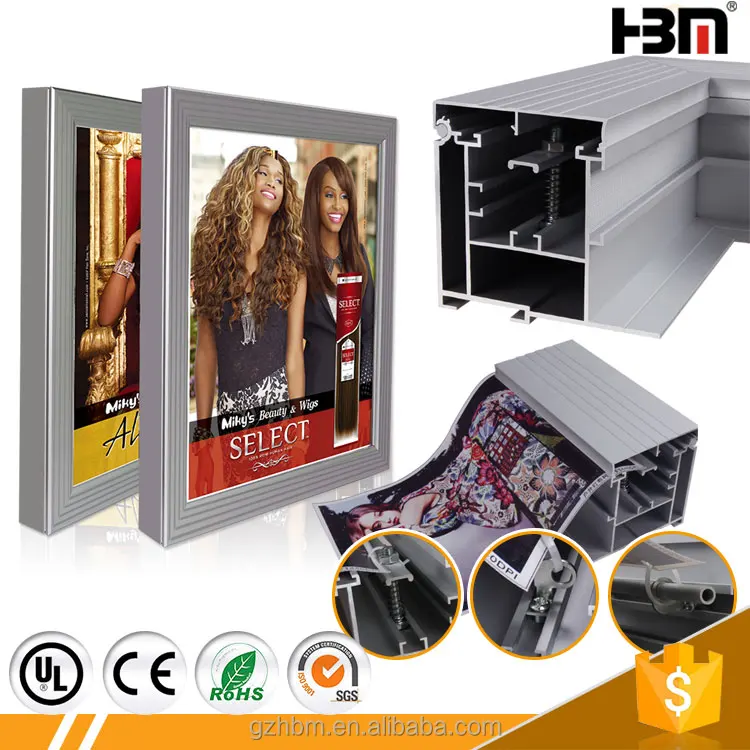 Цена завода alu клип профиль оснастки откройте алюминиевый оснастки SEG рамка реклама аксессуары