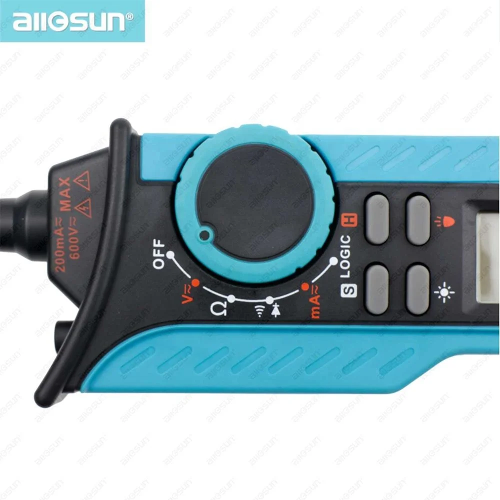 Цифровой мультиметр All-sun EM3215 измеритель напряжения и силы тока в форме ручки с щупом для проверки непрерывности диодов логики