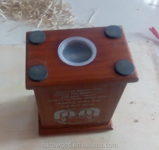 wooden coin box /money box /money saving box