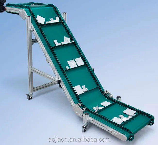 Plastic Flexible Mobile Belt Conveyor with Wheels