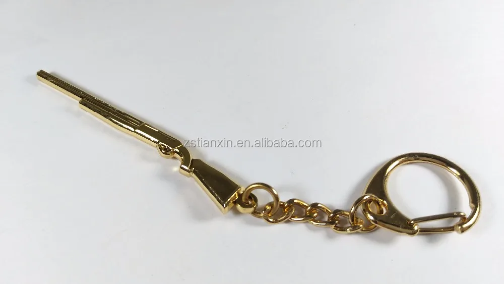 
Gift custom mini gun keychain/ gold metal key chain/metal toy gun keychains 