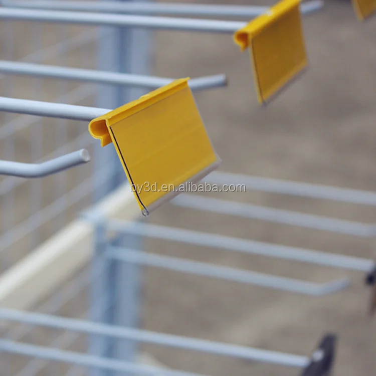 Wire Shelving Label Holder/Price tag manufacturer display electronic digital PVC strips shelf talker