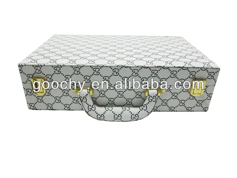 GC02-ST-12C27 watch storage display suitcase pocket watch case watch carrying case Brand new High quality with metal buckle