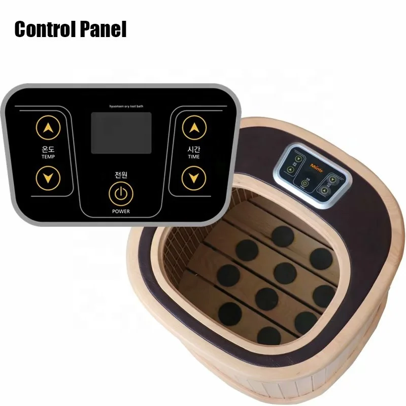 Wholesale Cheap Mini Ozone Far-infrared Therapy Portable Wood Dry Foot Soak Sauna Tub