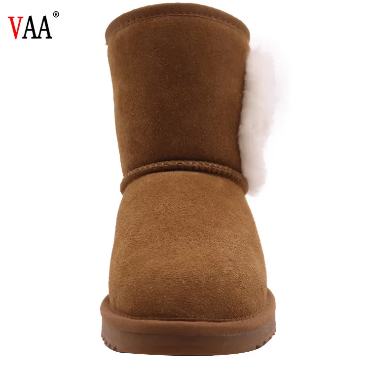 Cheap price Full womens sheepskin boots with real fur winter Ladies Plush Snow Boots