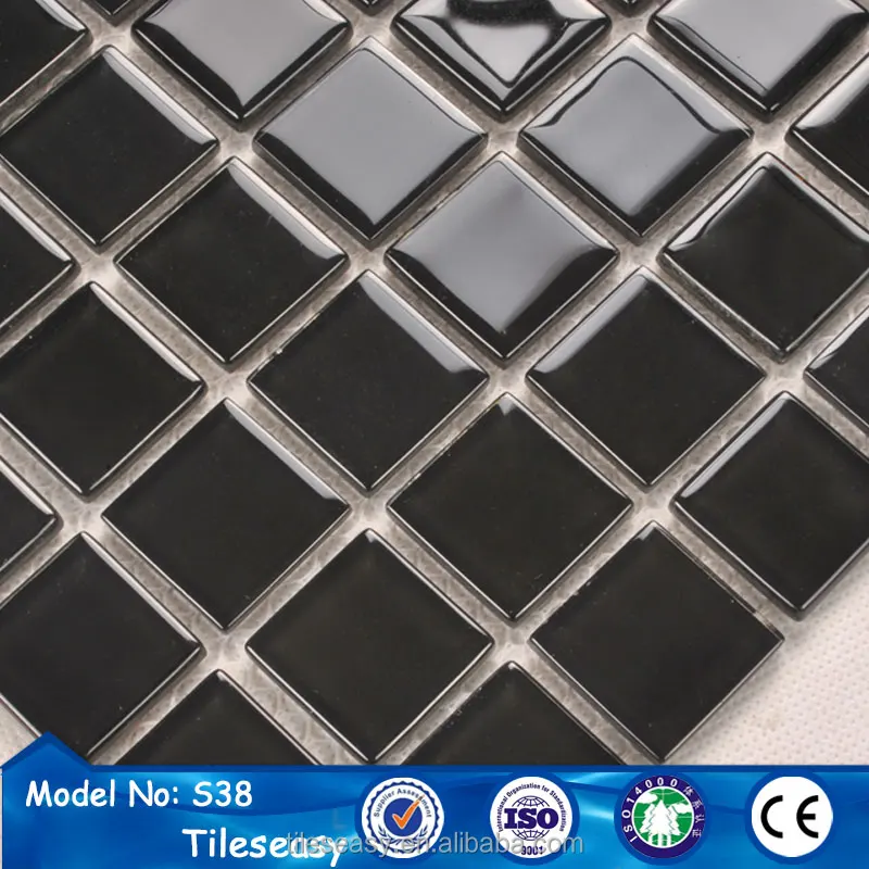 China factory red mosaic glass tile