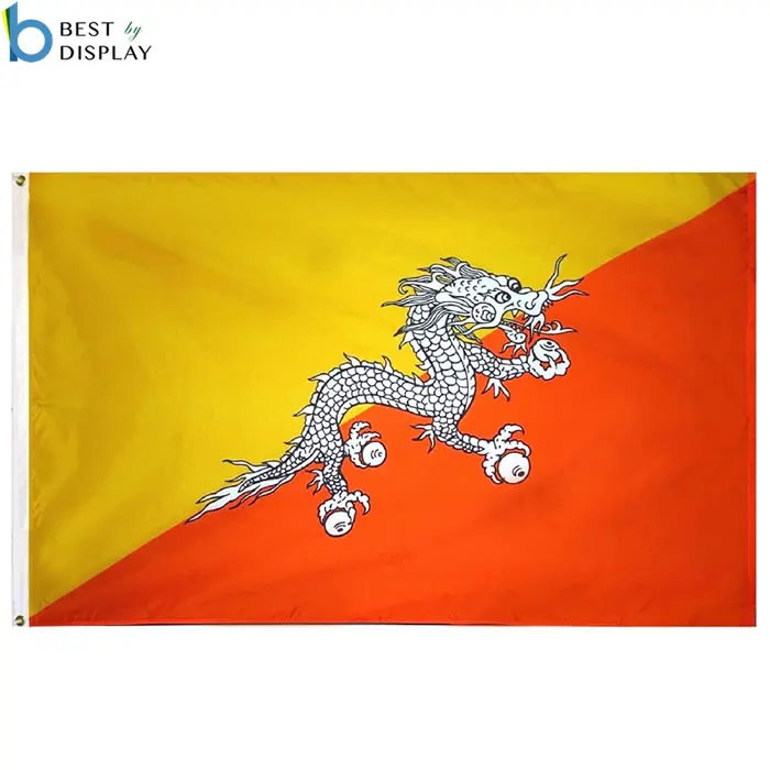Custom wholesale South Asia nation Bhutan country flag