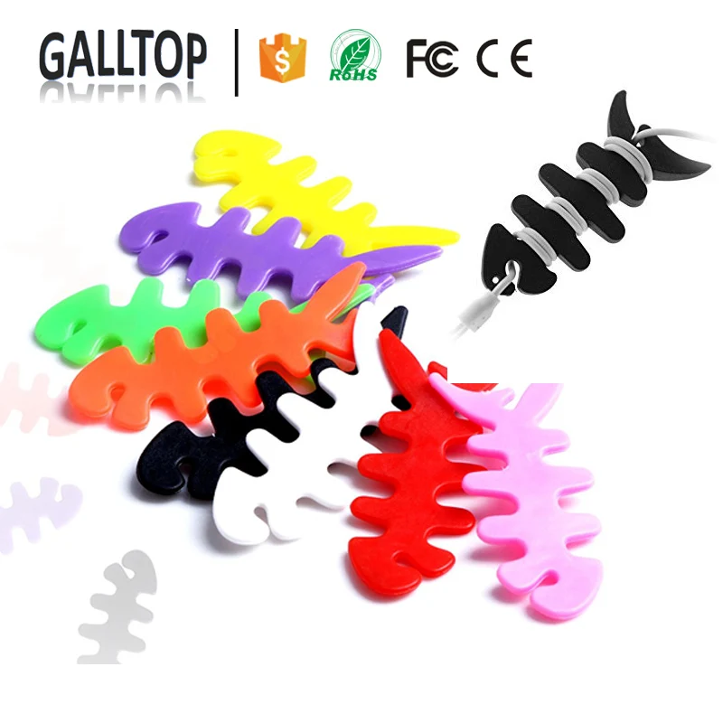 
New Fishbone Earphone Cable Winder Cord Manage Organizer Set 