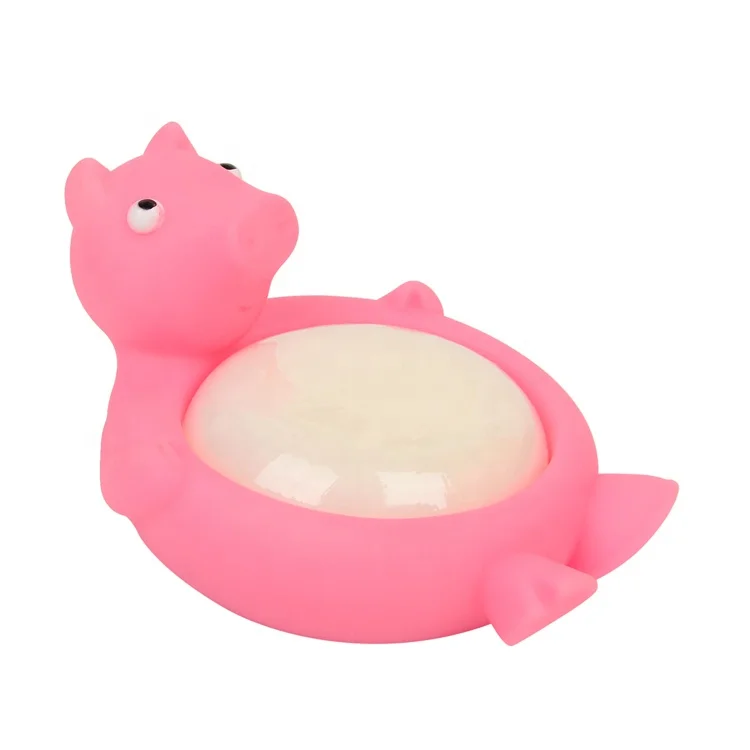 Floating Cute Animal Toy Rubber Bathtub Frog Duck Hippo Soap Dish