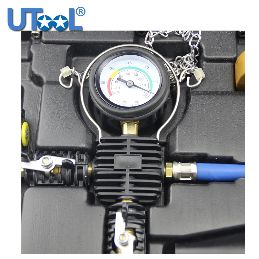 27pcs Universal Radiator Pressure Tester Vacuum Type Cooling System Kit Coolant Replace Too Aluminum More Durable