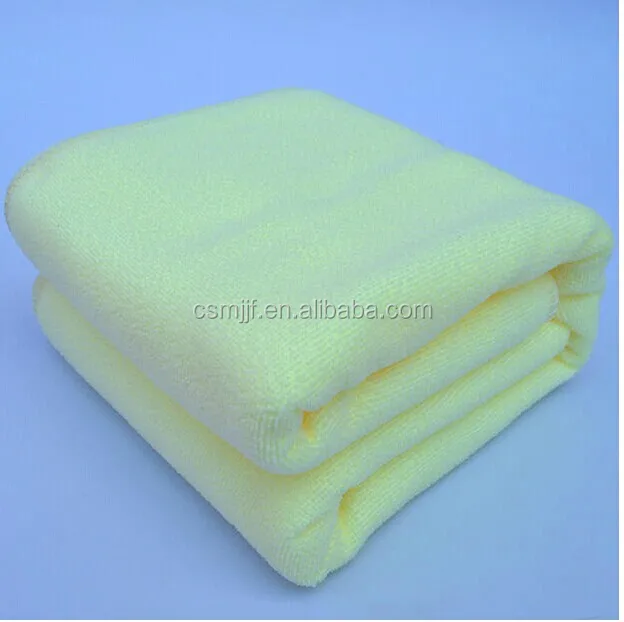 Soft Water Absorption Plain Dyed Knitted Microfiber Towel