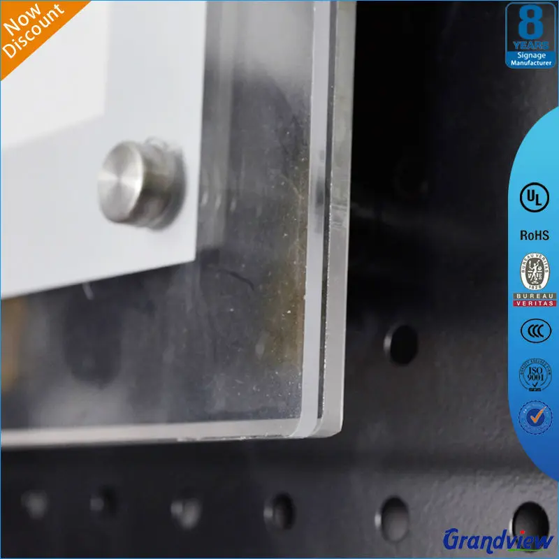 
Real Estate Agents Window Display Slim Hanging Acrylic Edge Lit Poster Picture Frame 