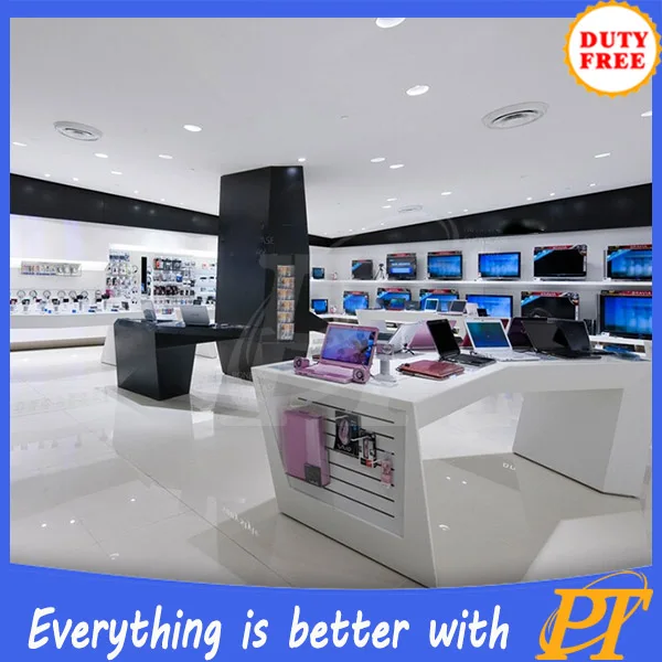 2018 luxury mobile phone retail shop design in GZ factory