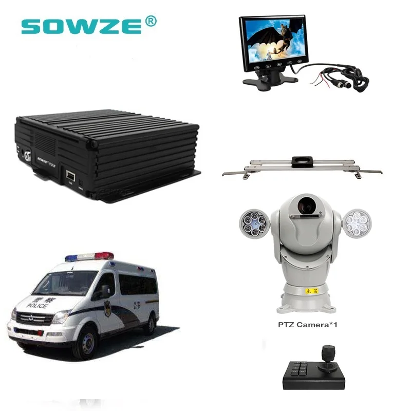 Полицейский автомобиль автомобиля системы видеонаблюдения Мобильный видеорегистратор комплекты