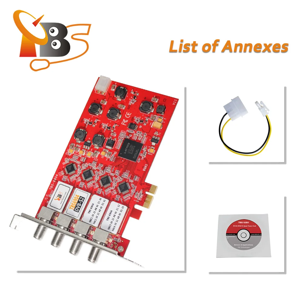 
The most popular!!! DVB-S2/S Quad tuner PCIe Card 