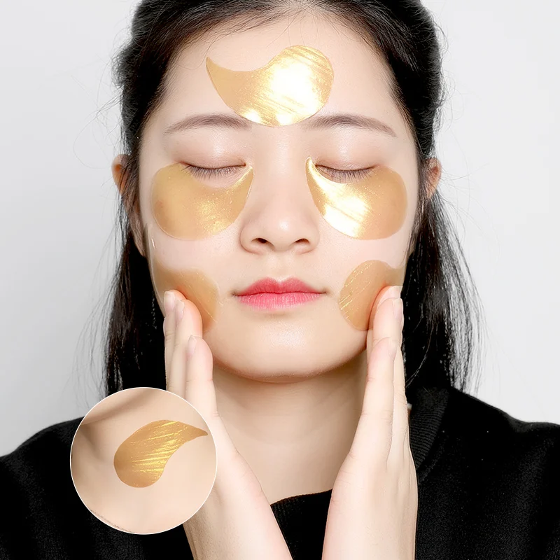 Gold Collagen Eye Patch Gel Mask Pad Anti Aging Wrinkles Face 24k gold eye mask