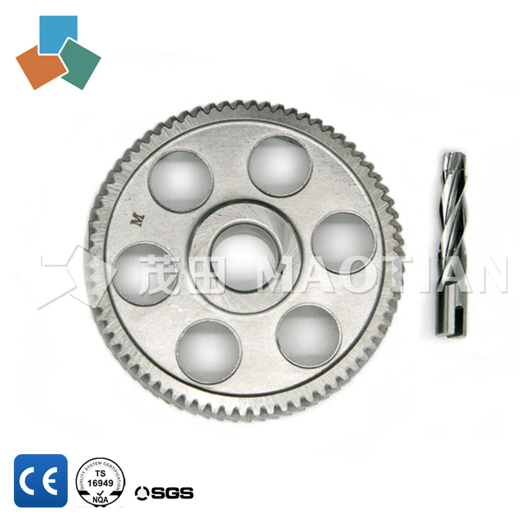
Precision high demand cnc machining worm gear and running gear 686 609 for the lawn mower / electric tricycle rear axle 