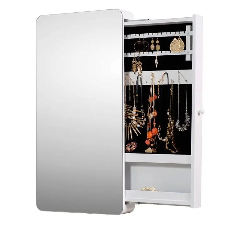 Attractive Appearance Jewelry Organizer Cabinet With Mirror