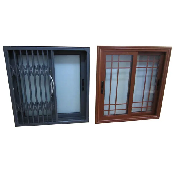 Modern house window design wooden color new products 2018 innovative product sliding window grill design