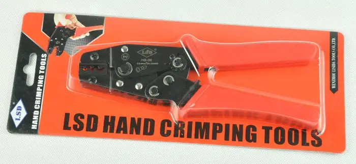 export newest HS-06 hand crimping pliers for 1.25-6mm2 non-insulated cable connector easy use cable lug crimping tool