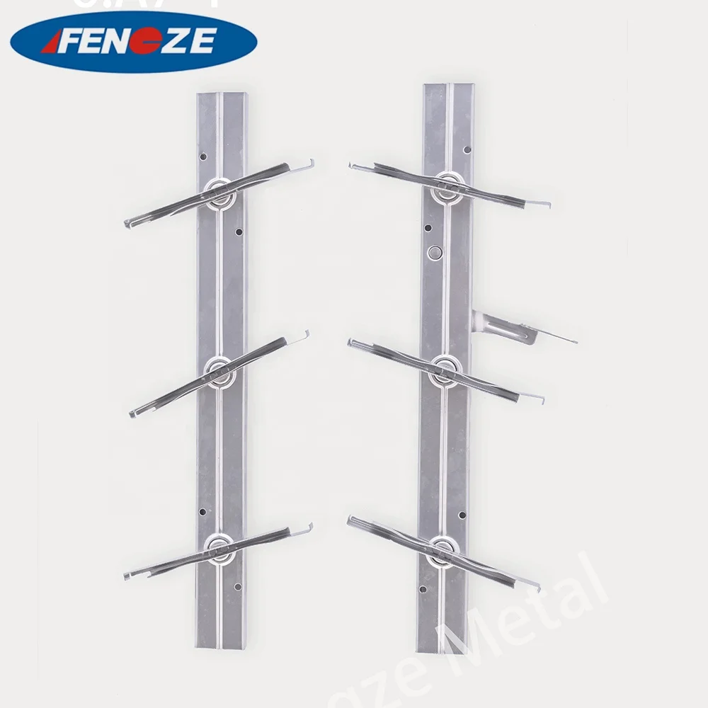 A7-1 6inches steel window frame 40mm brown modern decorative exterior profile shutter iron louvre frame