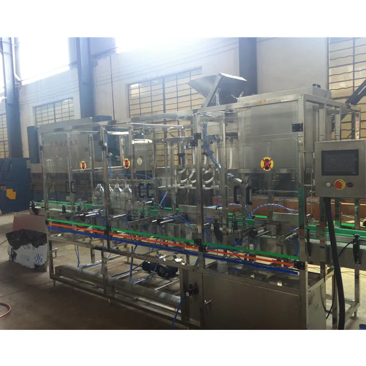 Linear type rinser filler capper cost effective 5 liter pet bottle water filling machine