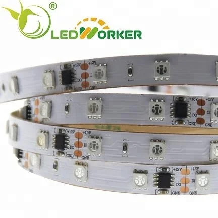 ws2811 ws2811b 5v 2v individually adressable 64leds 12mm 5050 rgb led strip